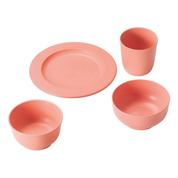「ひのきのぷら(R)食器セット/ピンク」の商品画像