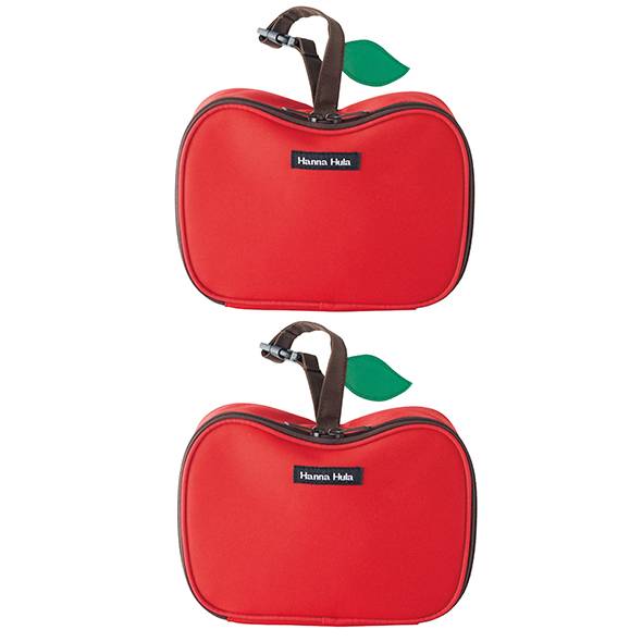 「ハンナフラ 多胎児用りんごマルチポーチ/レッド&レッド」の商品画像