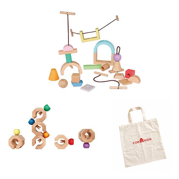 赤ちゃんファースト「エド・インター 木製おもちゃ2種セット」の画像