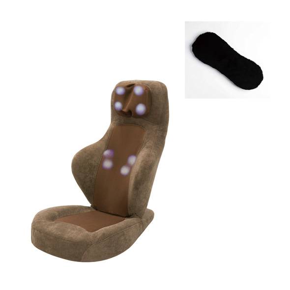 「ドクターエア 3Dマッサージシート座椅子&キノコトリバーシブルアイピロー」の商品画像